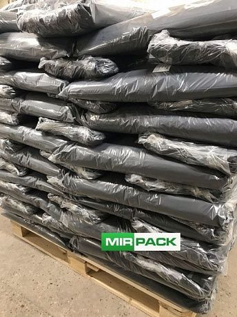 Мешки для мусора 180 литров, 120 мкм, ПВД, в пачках 50 шт., черные - Вид 6